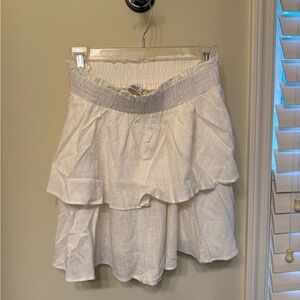 Princess Polly Cream Elastic Skirt